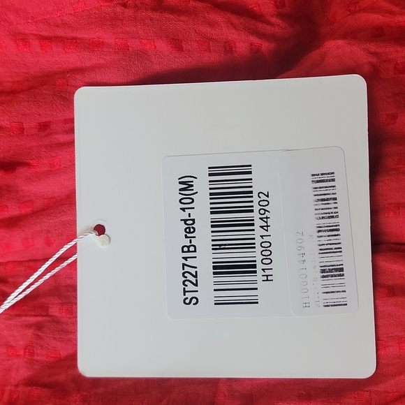 THE ABRIDGED VERSION DRESS RED - Picture 6 of 6